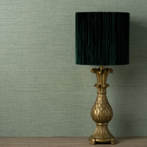 Crown Akina Texture Sage Wallpaper M1728 - Textured Fabric Effect Plain Weave - Picture 5 of 5