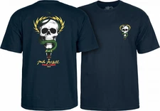 Powell Peralta Mike McGill SKULL AND SNAKE Skateboard T Shirt NAVY