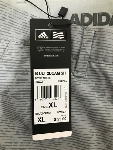 adidas Ultimate Boy's Size XL Medium Grey 2DCAM Shorts $55 NWT #TB6222S7 - Picture 8 of 8