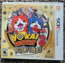 Yo-Kai Watch 2: Fleshy Souls (Nintendo 3DS, 2016) Case And Game