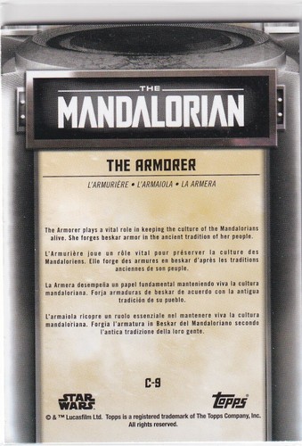 2021 Topps Star Wars The Mandalorian Character Yellow Parallel Crystal Choose - Picture 36 of 114