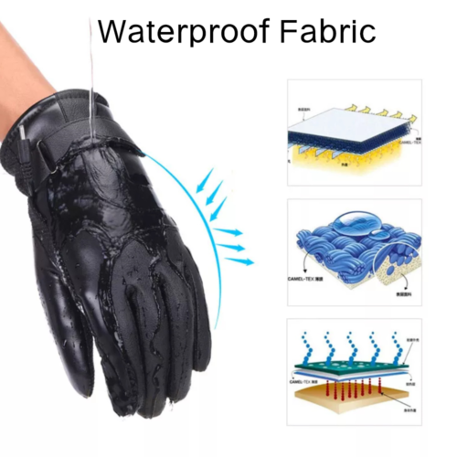 Guantes Eléctricos Calefacción Batería Recargable Mano Cálidos A Prueba de Viento Térmicos Invierno - Imagen 10 de 12