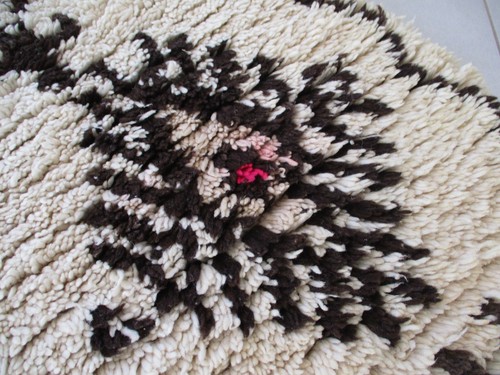Vintage Moroccan Azilal Rug Handmade Berber Geometric Red Carpet Tribal Wool - Picture 5 of 23