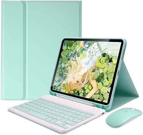 For iPad 6/7/8/9th Gen Air 5 4 Pro 11" 2022 Bluetooth Keyboard Case With Mouse - Picture 8 of 25