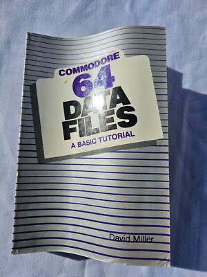 Commodore 64 Data Files A Basic Tutorial David Miller VTG 1984 Paperback Book