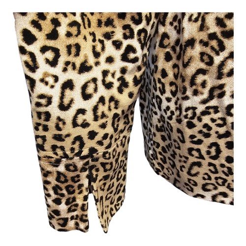 Chico's Animal Ponte LS Jacket Leopard Print Women's Size 2 US 12/14 NWT $119 - Picture 14 of 14