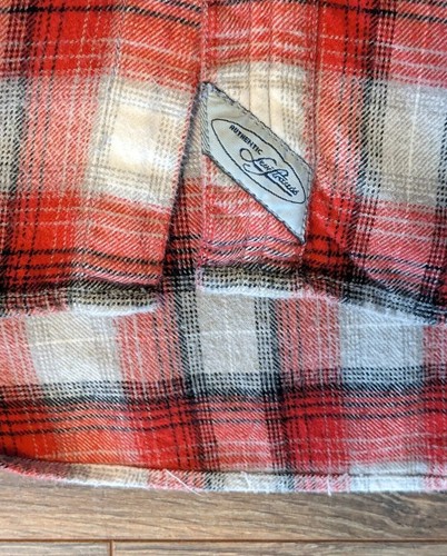 VTG 1994 Levi Strauss Levi's LS Red Plaid Flannel Button Up Work Shirt - XL EUC  - Bild 10 von 13