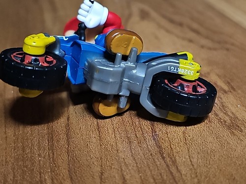 Nintendo MARIO KART 8 MARIO on MOTORBIKE MOTORCYCLE PVC JAKKS? tape racer - Picture 6 of 7