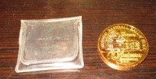 24K  EGP OVER BRASS, BASEBALL HALL OF FAME 50TH ANNIVERSARY MEDALION, COIN  
