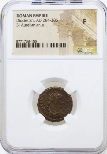 A-DS0 Roman Empire of Emperor Diocletian (AD 284-305) Aurelianianus NGC (F) Coin