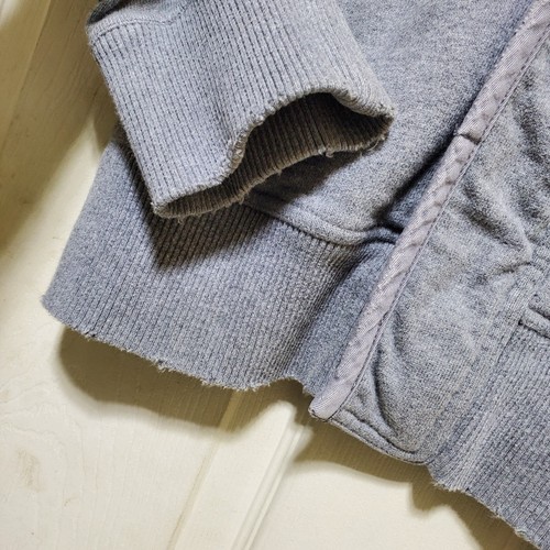 Abercrombie Fitch Jacket Mens Large Muscle Grey Military Field Heavy Sweater Y2K - Bild 8 von 18