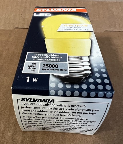 SYLVANIA LED 1 S14 FROST YELLOW Light Bulb Indoor/Outdoor 120V 1W LED1SFY New!!! - Picture 11 of 12