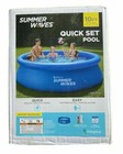 Summer Waves 10 ft Round Quick Set Above Ground Pool, Blue, Ages 6 and Up Unisex