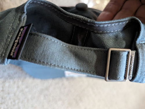 Patagonia Hat 6 Panel Trad Blue ORGANIC COTTON Baseball Cap Low One Size NWT $39 - Picture 3 of 6