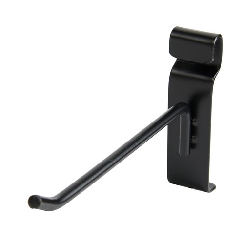 6" Wire Slat Grid Hooks Pegs Gridwall Panel 100 Black 6mm Metal Retail Display - Picture 1 of 14