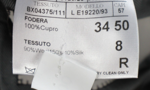 Canali Suit Jacket 40 R (50 EU) Grey Purple Stripe 150's Wool Silk Slim Fit Coat - Picture 4 of 11
