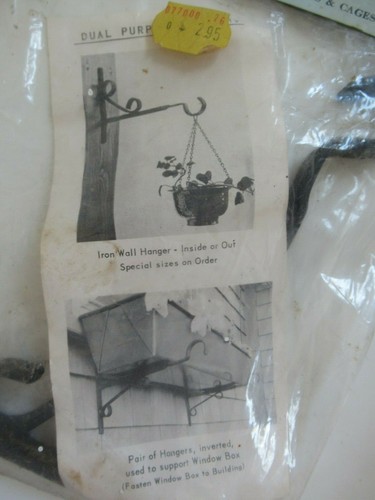 Vintage HAND MADE Palumbo Ornamental Iron and Copper Wall Hanger No. 6-W NIP - Picture 3 of 7