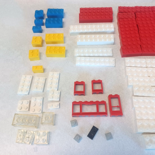 LEGO No 244 1967 Explorer Set Box Plastic Insert/Sorters 185+ Pieces Vintage - Picture 3 of 9