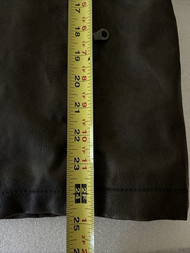 Giacca da corsa nuova senza etichette macchina uomo moto in finta pelle pile fodera marrone SM - Foto 10 di 12