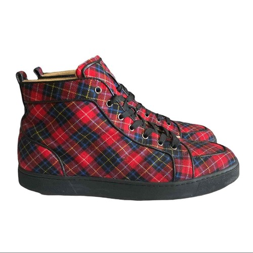 Christian Louboutin Rantus Orlato piatto alto a quadri "tartan" taglia 12 - Foto 4 di 12
