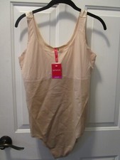 SPANX THINSTINCTS 2.0 TANK PANTY BODYSUIT IN CHAMPAGNE BEIGE SIZE 1X NEW