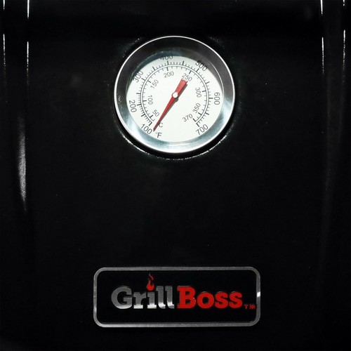 Grill Boss Affumicatore Verticale a Carbone, 4 Livelli, 564 Pollici Quadrati, Nero - Foto 9 di 9