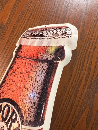 AMSTEL LIGHT Advertising Big Beer Bottle Embossed Metal Tin Sign (30 x 9 inches) - Picture 3 of 13