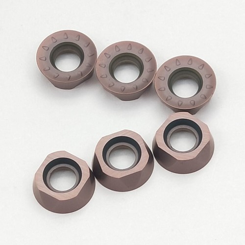 10PC RPMT08T2MOE-JS alloy carbide inserts cutting tool milling inserts RPMT08 R4 - Picture 3 of 9