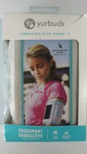 Manguito Ergosport Yurbuds (CE) para iPhone 5, gris/aqua