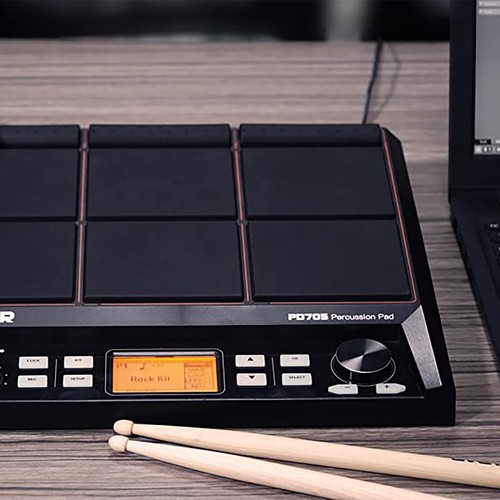 Drum Pad 9 Trigger Sample Multipad Da Tavolo Elettrico Percussioni o Pedale - Foto 6 di 14