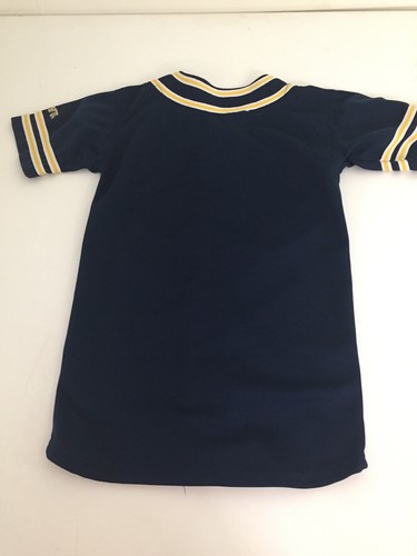 West Virginia Mountaineers Youth Gr. 2-4 Hemdärmel vorne geknöpft blau gold - Bild 5 von 5