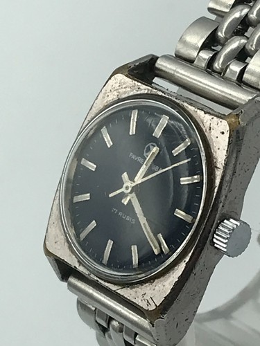 FAVRE LEUBA 17 Rubis Damen-Armbanduhr-Wels-Blau/silber-Handaufzug-Ø23mm-läuft - Picture 6 of 8