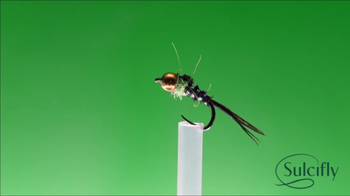 Set 3 or 6 Black Pheasant Tail Fly Fishing Barbless Euro Nymphing Trout Flies - Picture 5 of 7