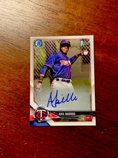 2018 BOWMAN CHROME BASEBALL AKIL BADDOO 1ST BOWMAN ROOKIE AUTO SIGNATURE
