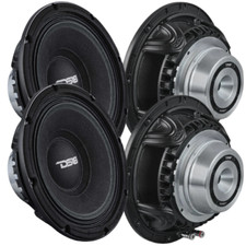 4x DS18 8" Neo Mid-Range Speakers - 8XL800N-4 400 Watts Rms 4-ohm Loudspeakers