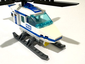 Retired &copy;2008 LEGO 7741 City Police Helicopter 100% Complete + Extras
