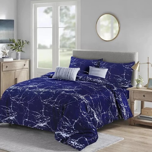 4 Piece Duvet Cover with Fitted sheet & Pillow Case Quilt Cover Bedding Set - Picture 35 of 41