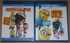 Kid Blu-ray DVD Lot - Despicable Me Used Despicable Me 2 Used 