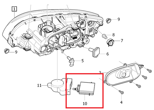 Genuine Xenon Headlight Headlamp Ballast Control Module For VW Phaeton Passat - Picture 4 of 13