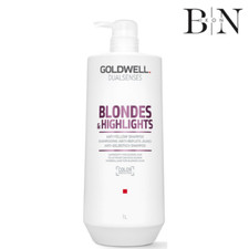Image of GOLDWELL Dual Senses Blond & Highlights Anti-Brassiness Shampoo 1000ML + PUMP