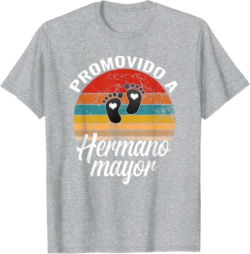 Promovido A Hermano Mayor Spanish Older Brother Announcement T-Shirt - Picture 8 of 18