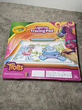 Crayola; Trolls Light-up Tracing Pad; Art Tool; Bright LEDs; Easy Tracing wit...