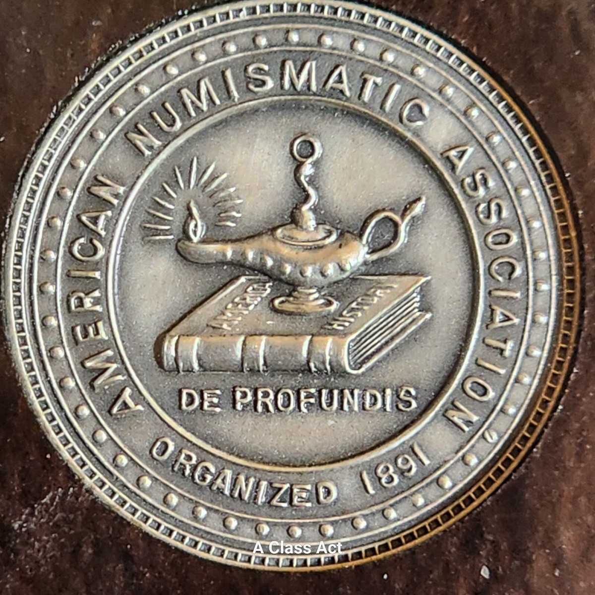 American Numismatic Association Silver 25 Yr Member Medal J Lloyd