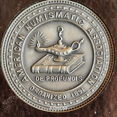 American Numismatic Association Silver 25 Yr Member Medal J Lloyd