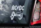 AC/DC - Car Window Sticker - Rock Sign AC DC Angus Young Back in Black ACDC -V03