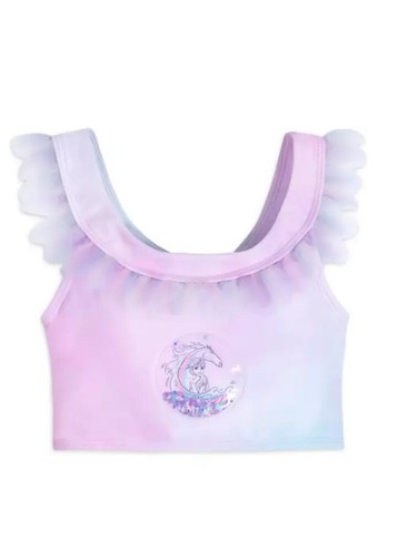 DISNEY STORE Elsa & Nokk Water Horse Frozen 2 Girls Sz 9/10 Nwt 2 Piece Swimsuit - Picture 2 of 7