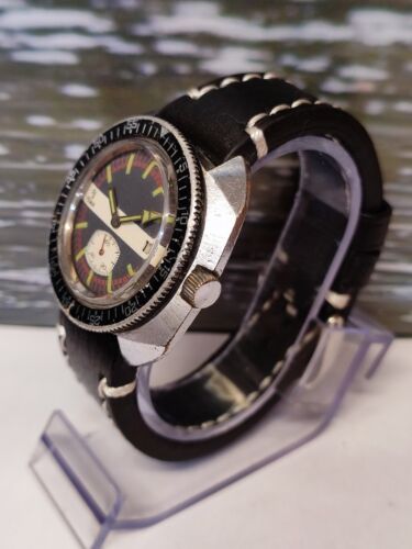 YEMA SUB-SECOND WINDING PATIAN BLACK DIAL FRANCE MEN FULL WORKING VINTAGE WATCH - Picture 22 of 24