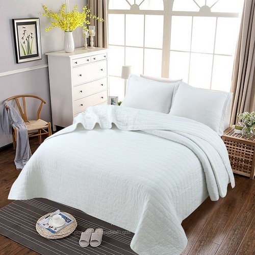 3PCS Cotton Oversized Sheets Soft Cover Sheets Single Quilted Quilt - Picture 18 of 48