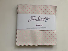 Tula Pink Tiny Coordinates for FreeSpirit 5" Charm Pack Squares Fabric, 42 pcs