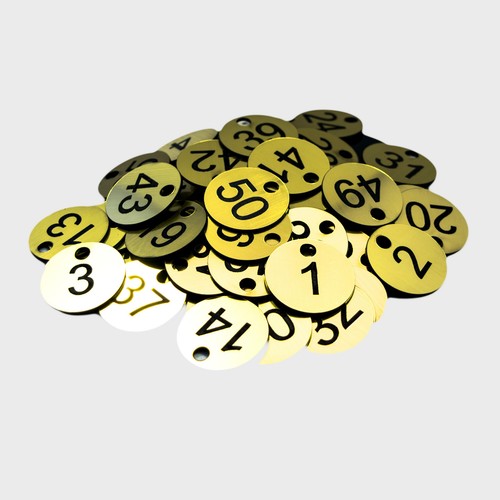 50x3cm Laser Engraved Number Discs, Table, Tags, Locker, Pub, Restaurant, Clubs - Picture 4 of 6